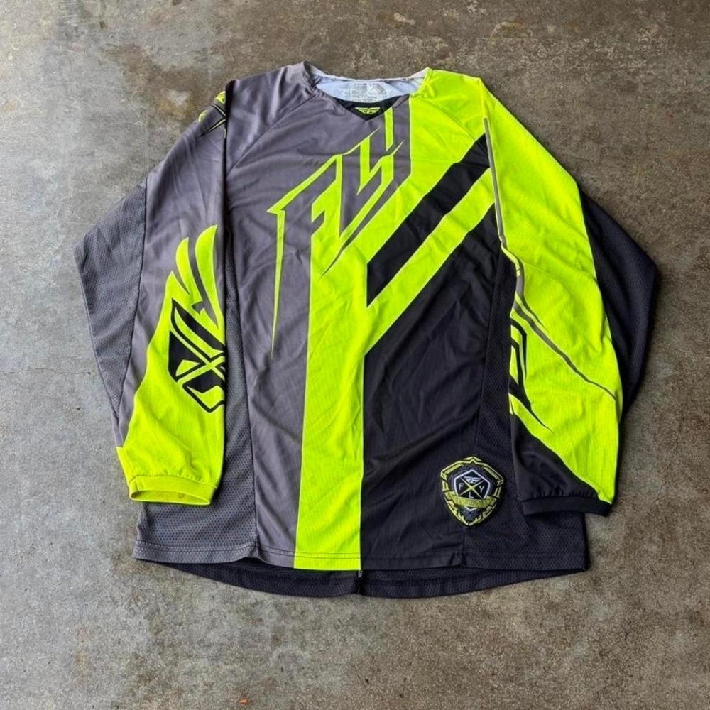 2000s fox racing style long sleeve jersey